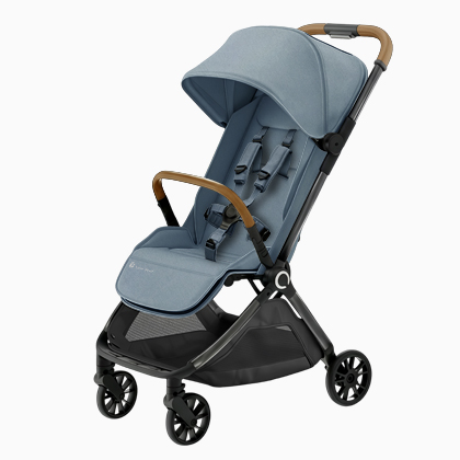 Blue color baby stroller